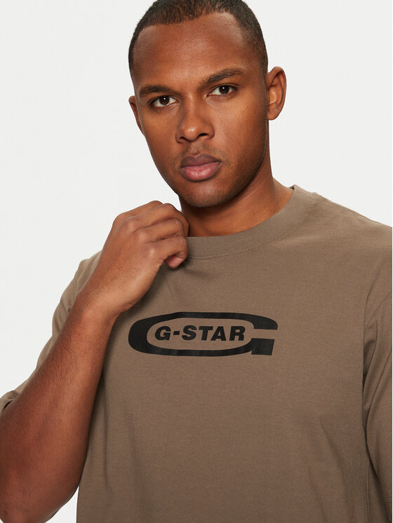 G-STAR G-Star Raw Футболка D26350 Коричневий Boxy Fit