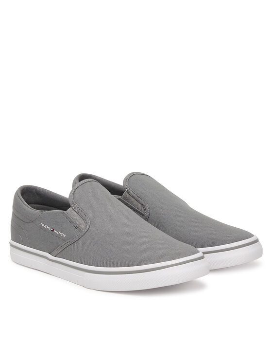 Tommy Hilfiger Tenisenes Tommy Hilfiger Vulc Core Slip On FM0FM05689 Pelēks