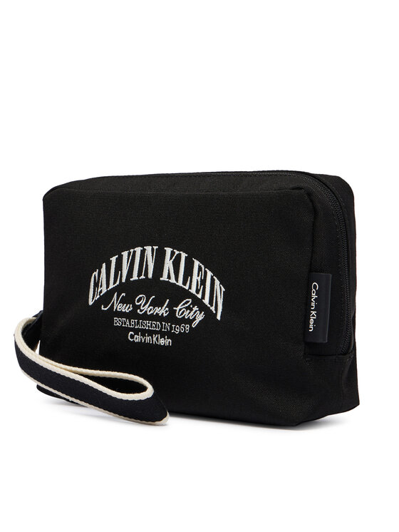 Calvin Klein Несесер Calvin Klein Graphic Pouch LV04D1236G Черен