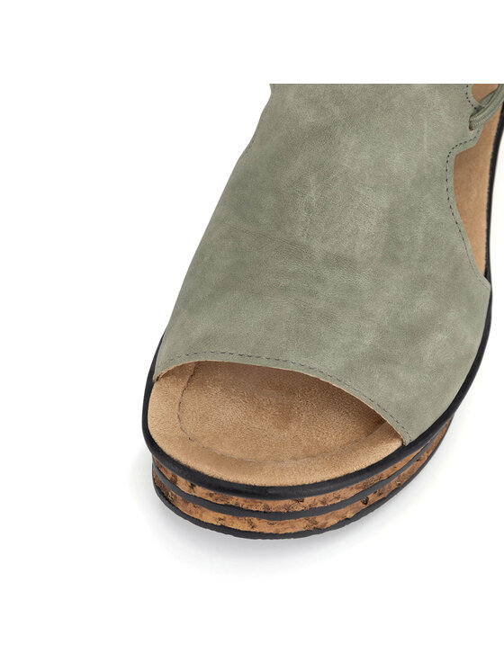 Rieker Sandales Rieker 68175-52 Zaļš