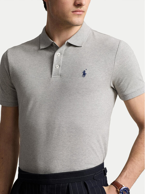 Polo Ralph Lauren Polo Ralph Lauren Поло 710941439004 Сірий Custom Slim Fit