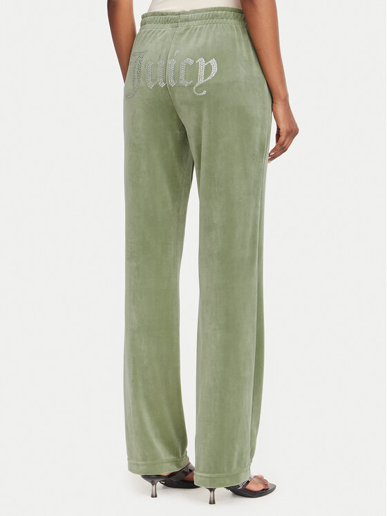 Juicy Couture Juicy Couture Παντελόνι φόρμας Tina JCAPW045 Σκούρο πράσινο Regular Fit