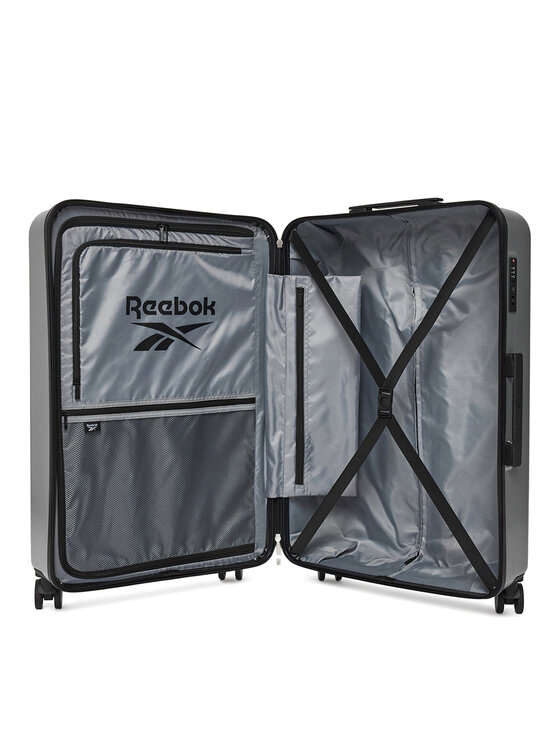 Reebok Велика валіза Reebok RBK-WAL-003-07-CCC-L Срібний