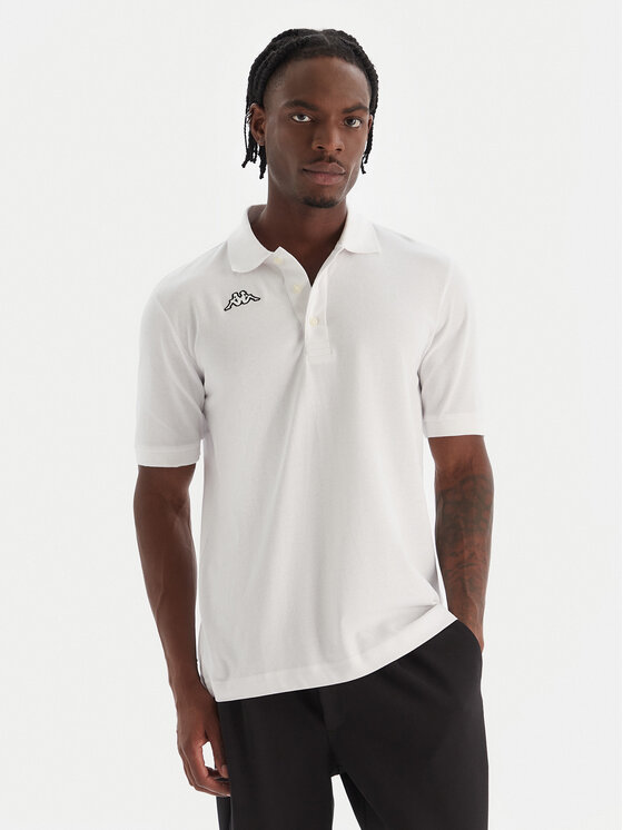 Kappa Kappa Polo Logo Sharas Mss 302B3D0 Blanco Regular Fit