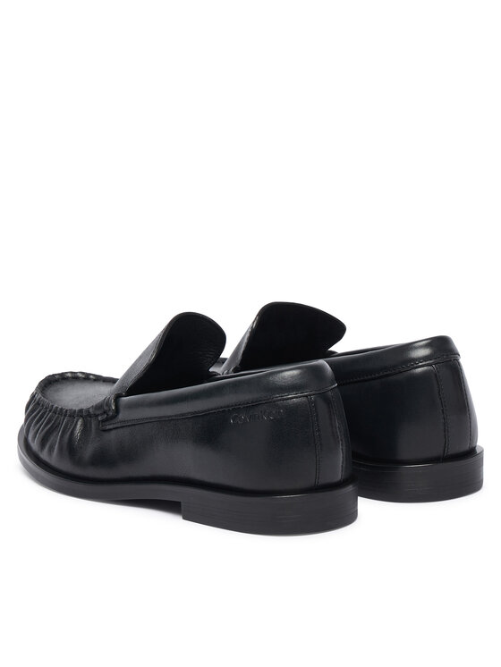 Calvin Klein Mokasyny Calvin Klein Round Essential Loafer Lth HW0HW03195 Czarny