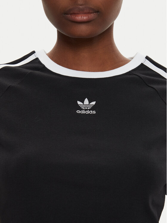 adidas adidas Футболка 3-Stripes Baby IU2532 Чорний Slim Fit