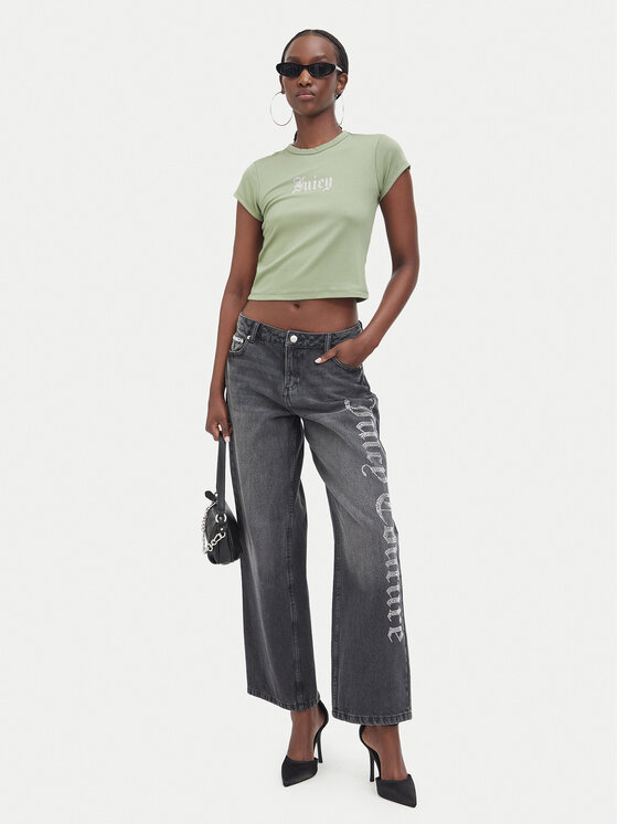 Juicy Couture Juicy Couture Jeans JCDJE225952 Grau Wide Leg