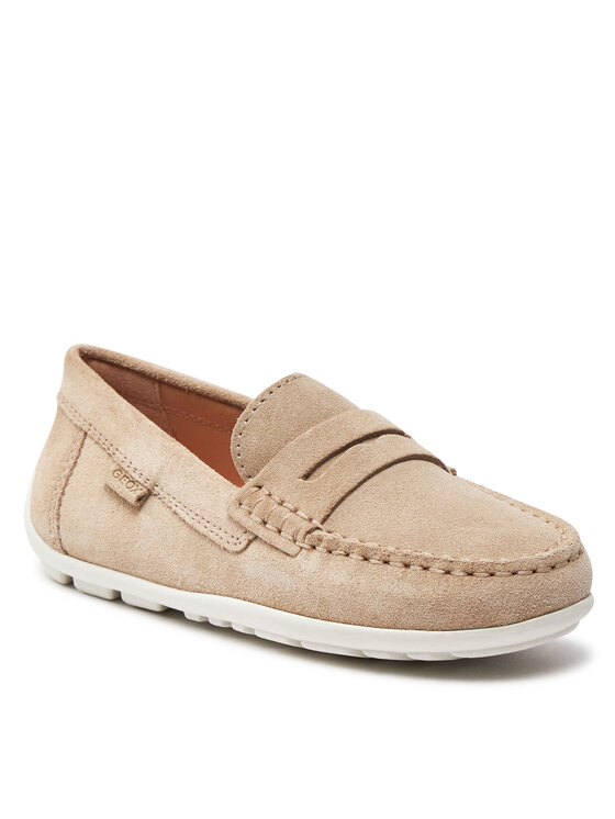 Geox Mokasíny Geox J New Fast Boy J826CA 00022 C5014 S Béžová