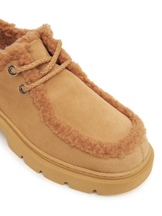 Inuikii Īsi apavi Inuikii Mocabee Curly 1015.003.0011 Brūns