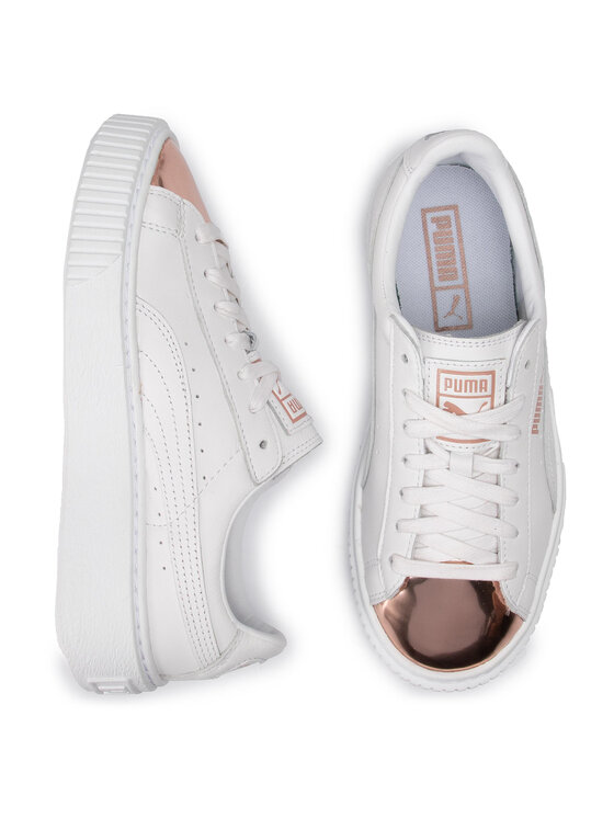 Puma Sneakers Puma Basket Platform Metallic 366169 03 Bianco