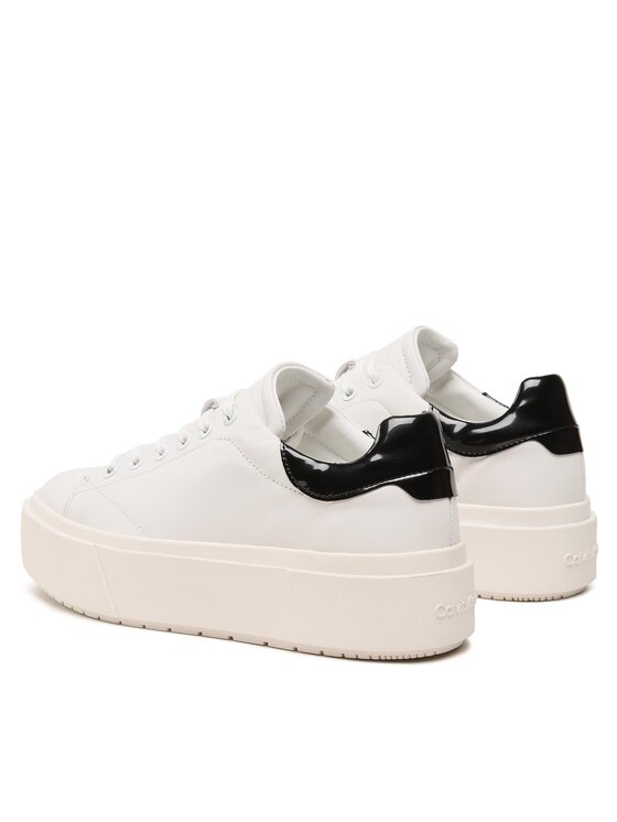 Calvin Klein Sportcipők Calvin Klein Squared Flatform Cupsole Lace Up HW0HW01775 Fehér