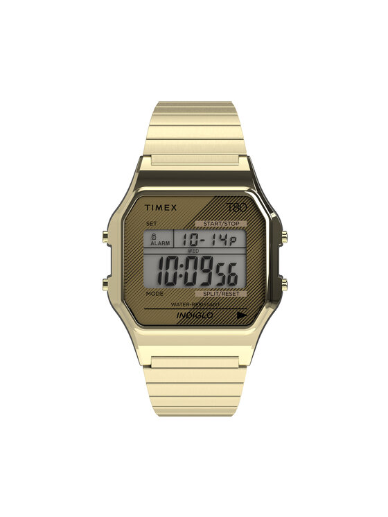 Timex Годинник Timex T80 34mm Stainless Steel Expansion Band TW2R79000 Золотий