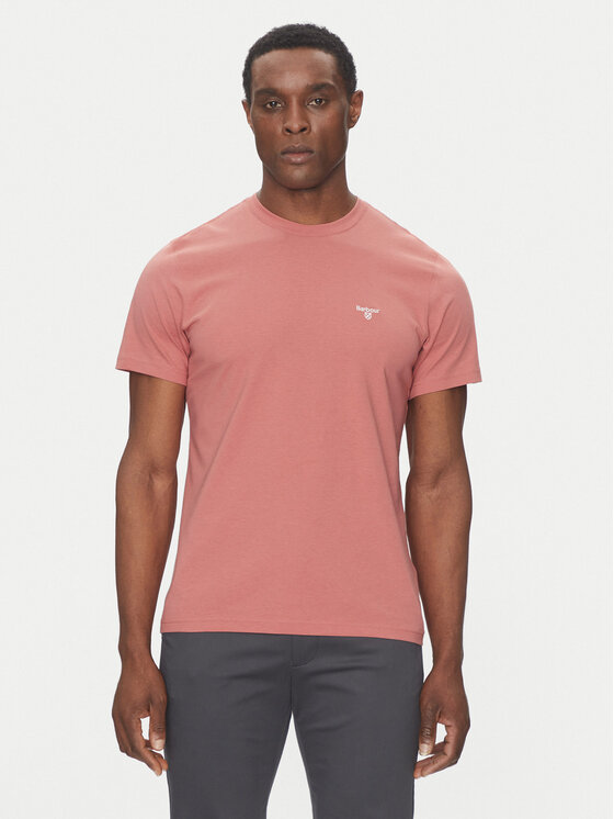 Barbour Barbour Majica Essential Sports MTS0331PI55 Roza Tailored Fit