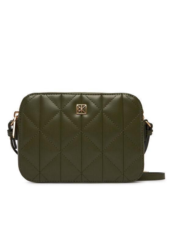 Calvin Klein Torebka Calvin Klein Quilted Double Zip Camera Bag LV04F3328G Beżowy