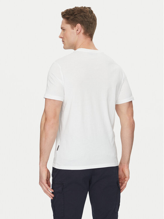 Napapijri Napapijri Majica S-Aylmer NP0A4HTO Bela Regular Fit