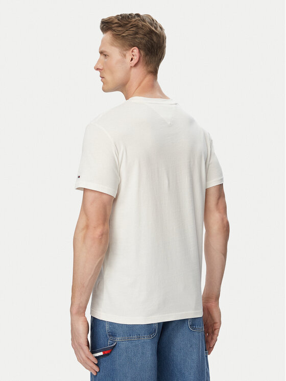 Tommy Jeans Tommy Jeans Camiseta DM0DM22538 Blanco Slim Fit