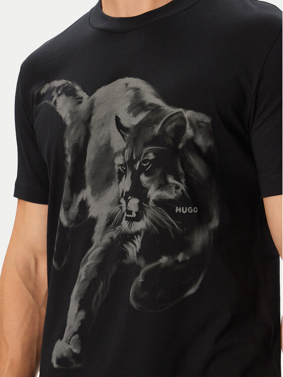 HUGO HUGO Camiseta Daffilo 50568689 Negro Regular Fit