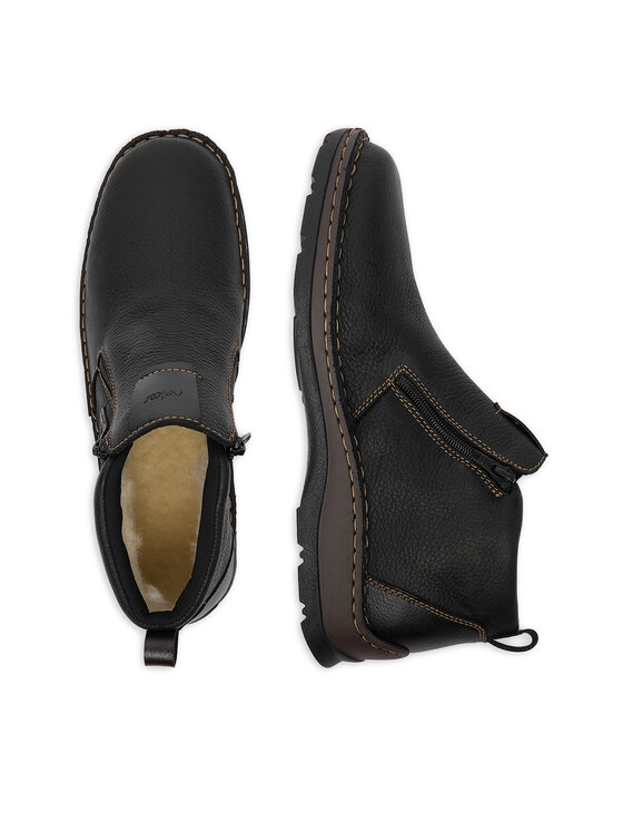 Rieker Polokozačky Rieker 05398-00 Černá