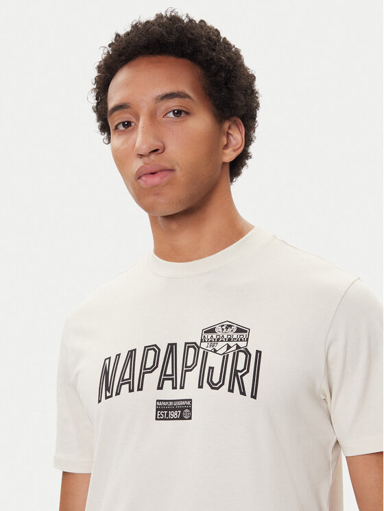 Napapijri Napapijri Camiseta S-Funes Ss NP0A88UA Beis Regular Fit