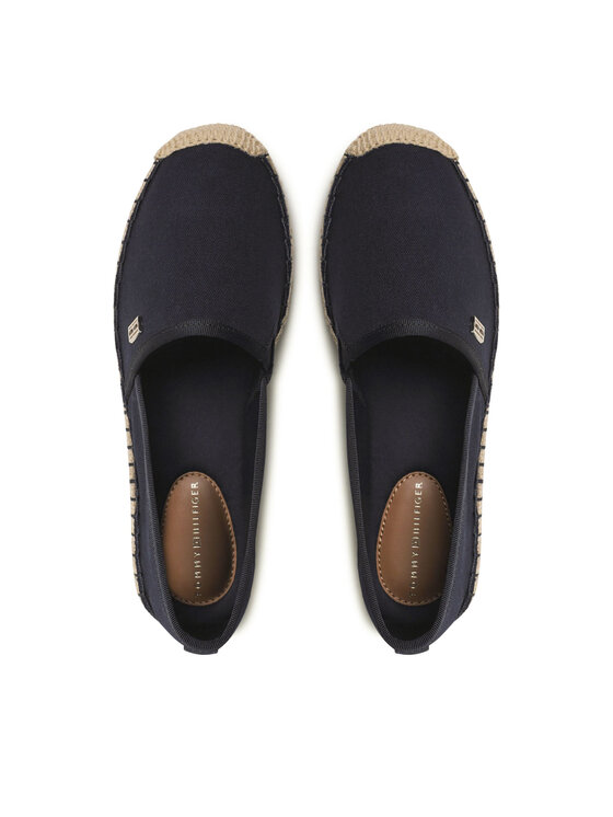 Tommy Hilfiger Espadrilky Tommy Hilfiger Essential Espadrille FW0FW07458 Tmavomodrá