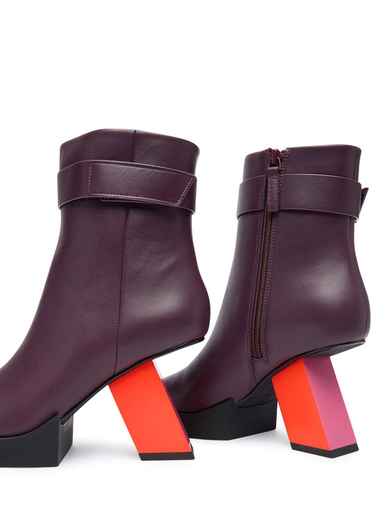United Nude Ботильйони United Nude Construct Bootie HI 1102499316 Бордовий