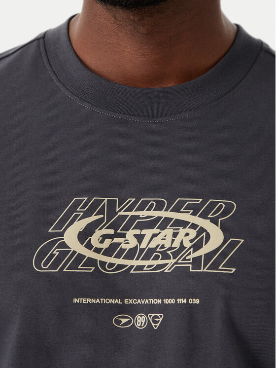 G-Star Raw G-Star Raw Camiseta Hyper D29377-E385 Gris oscuro Relaxed Fit