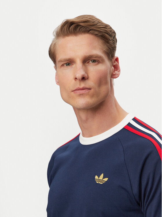 adidas adidas Majica 3-Stripes KC8636 Mornarsko modra Regular Fit