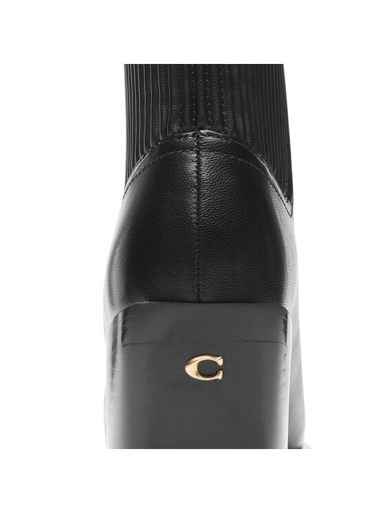 Coach Ботильйони Coach Prestyn Lth Bootie CN136 Чорний