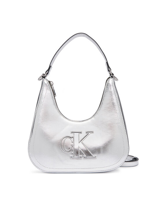 Calvin Klein Soma Calvin Klein Bold Ck Outline Mtl Shoulder Bag LV04F3897G Sudraba