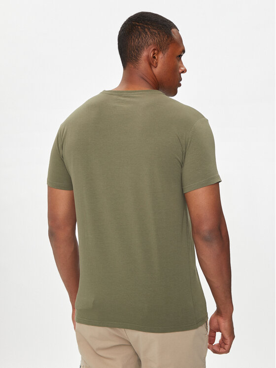 Aeronautica Militare Aeronautica Militare Футболка AM1UTI001 Хакі Regular Fit