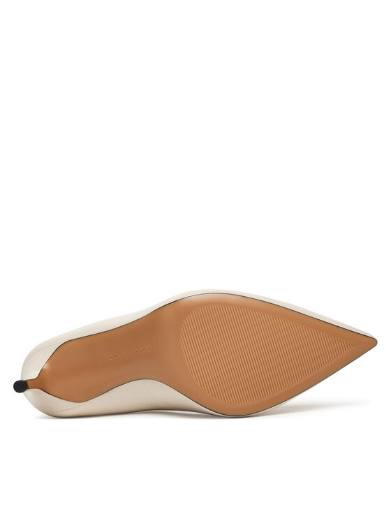 Tommy Hilfiger Szpilki Tommy Hilfiger Essential Pointed Pump FW0FW09362 Écru