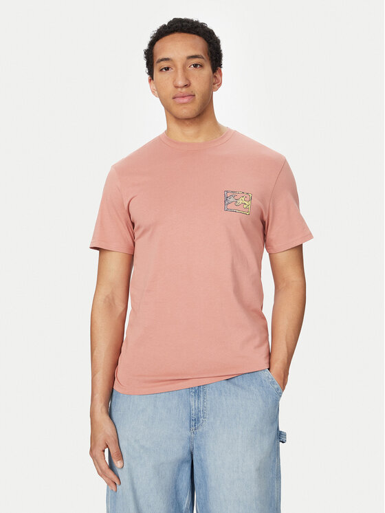 Billabong Billabong Camiseta Crayon Wave EBYZT00525 Rosa claro Regular Fit