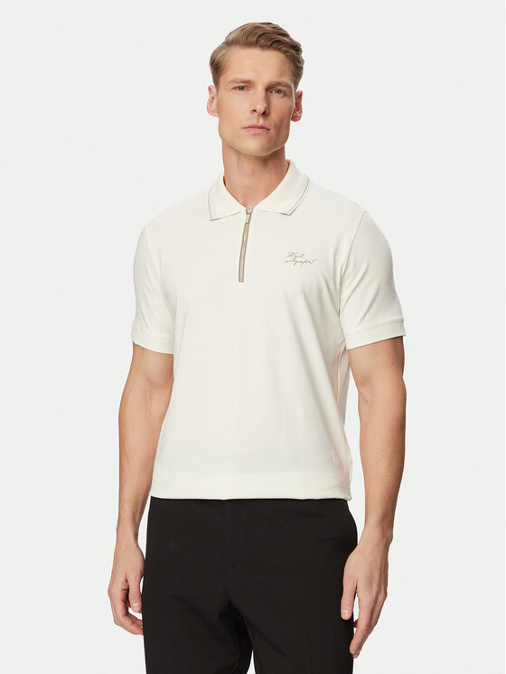 KARL LAGERFELD KARL LAGERFELD Polo 745021 562221 Crema Regular Fit