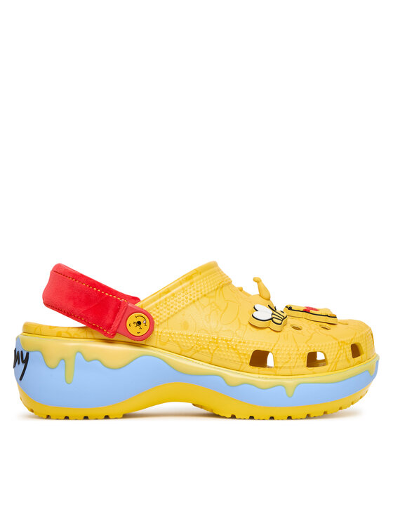 Crocs Şlapi Crocs Disney Winnie The Pooh Classic Platform Clog 211092 Galben