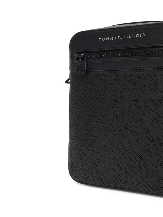 Tommy Hilfiger Ľadvinka Tommy Hilfiger Th Monogram Mini Reporter AM0AM13836 Čierna