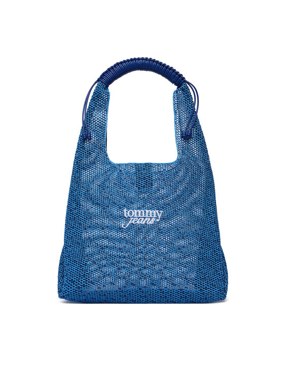 Tommy Jeans Дамска чанта Tommy Jeans Tjw Summer Crochet Hobo AW0AW18778 Син