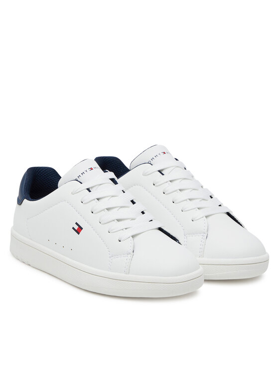 Сникърси Tommy Hilfiger Low Cut Lace-Up T3X9-34073-1355X S Бял | Obuvki.bg