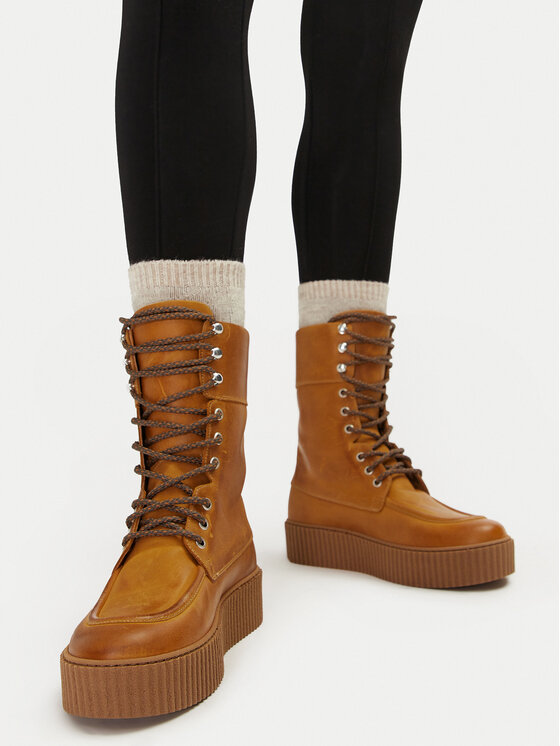 Weekend Max Mara Šnurovacia obuv Weekend Max Mara 2425796095600 Hnedá