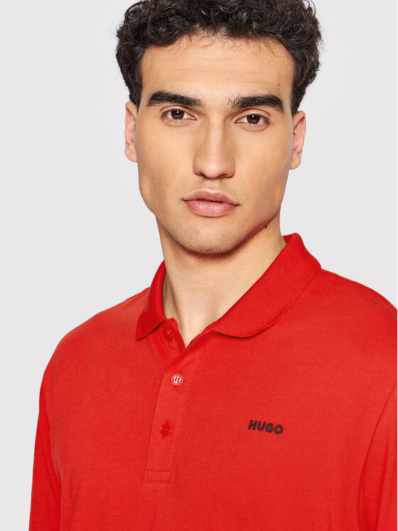 HUGO Hugo Поло Donos222 50466182 Червоний Regular Fit