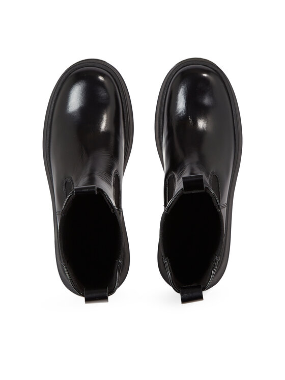 Calvin Klein Členková obuv s elastickým prvkom Calvin Klein Pitched Chelsea Boot HW0HW01686 Čierna