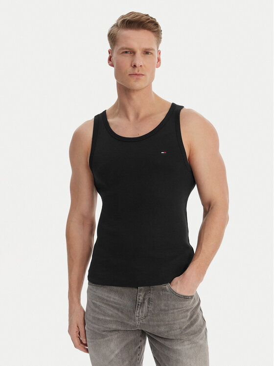 Tommy Jeans Tommy Jeans Conjunto de camisetas de tirantes DM0DM20769 Negro Slim Fit