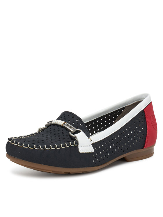 Rieker Mocasini Rieker 40065-14 Bleumarin