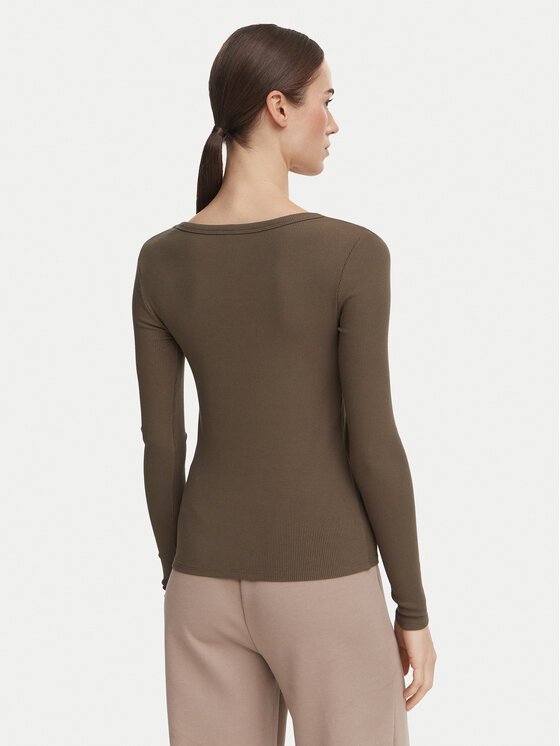 Guess Guess Blusa V4BP07 K8RT2 Caqui Slim Fit