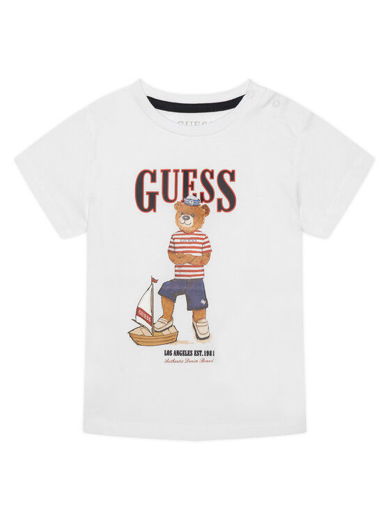 Guess Guess Póló N6GI04 K8HM4 Fehér Regular Fit