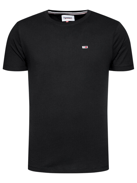 Tommy Jeans Tommy Jeans Marškinėliai Tjm Classic DM0DM09598 Juoda Regular Fit