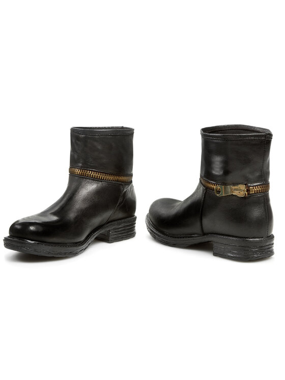 Venezia Botki Venezia Montone Nero B335 Czarny