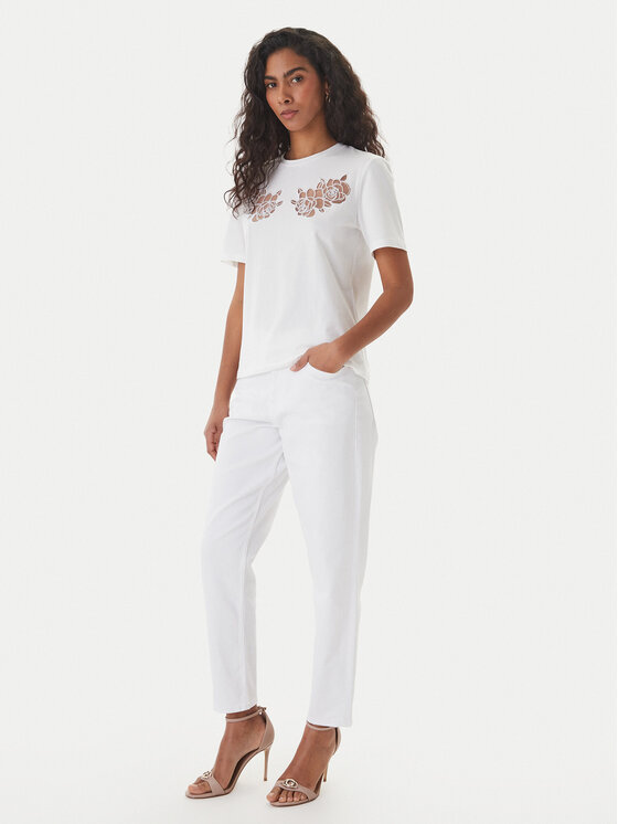 Fracomina Fracomina Camiseta FS26ST3001J401E5 Blanco Regular Fit