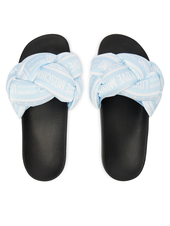 LOVE MOSCHINO Шльопанці LOVE MOSCHINO JA28312G0OIW370A Світло-синій