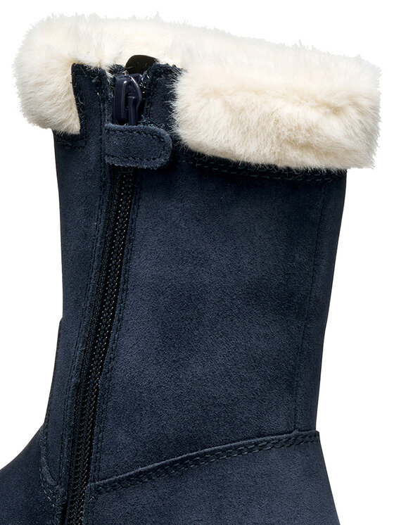 Geox Čižmy Geox J Laquinny Wpf J56NFB 00022 C4021 D Tmavomodrá