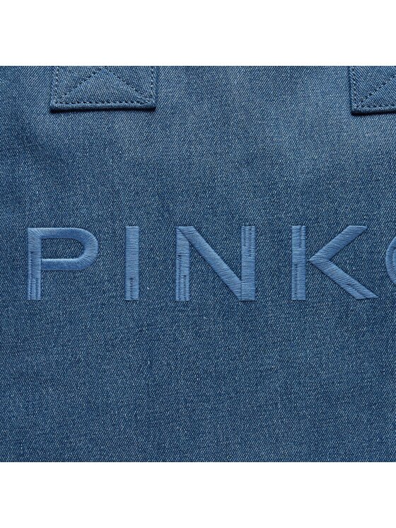 PINKO Kabelka Pinko Beach Shopping PE 24 PLTT 100782 A1WT Tmavomodrá